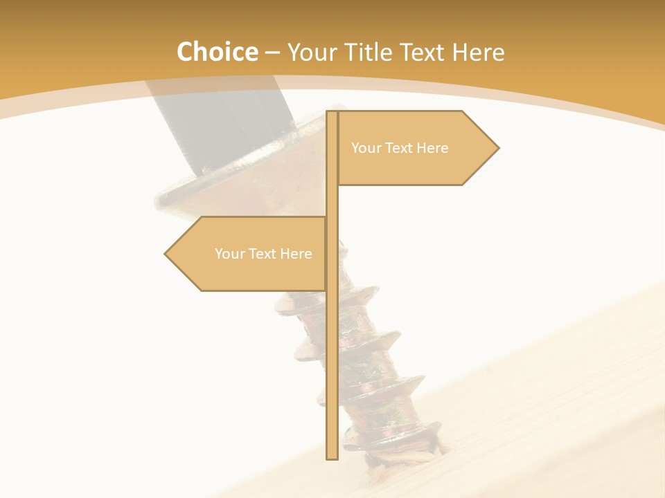Tighten The Screw PowerPoint Template
