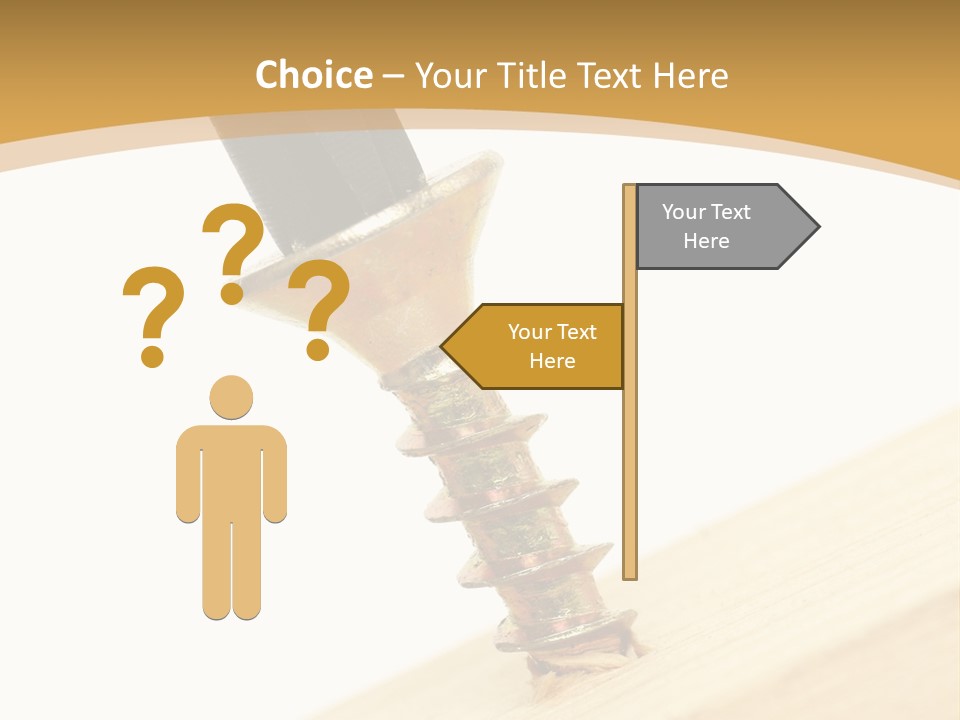 Tighten The Screw PowerPoint Template