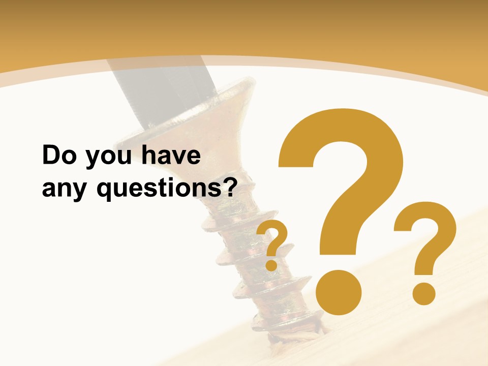 Tighten The Screw PowerPoint Template