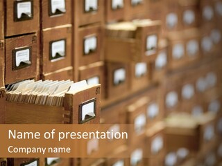 Archive Cells PowerPoint Template