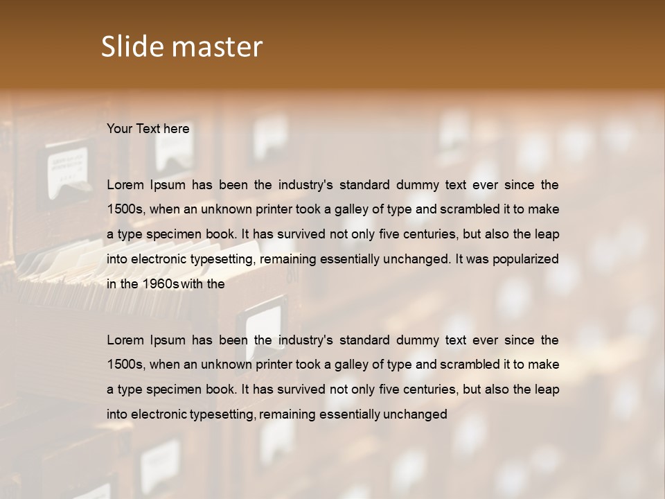 Archive Cells PowerPoint Template