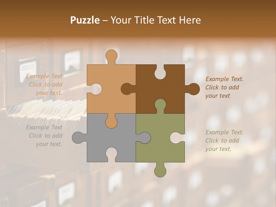 Archive Cells PowerPoint Template