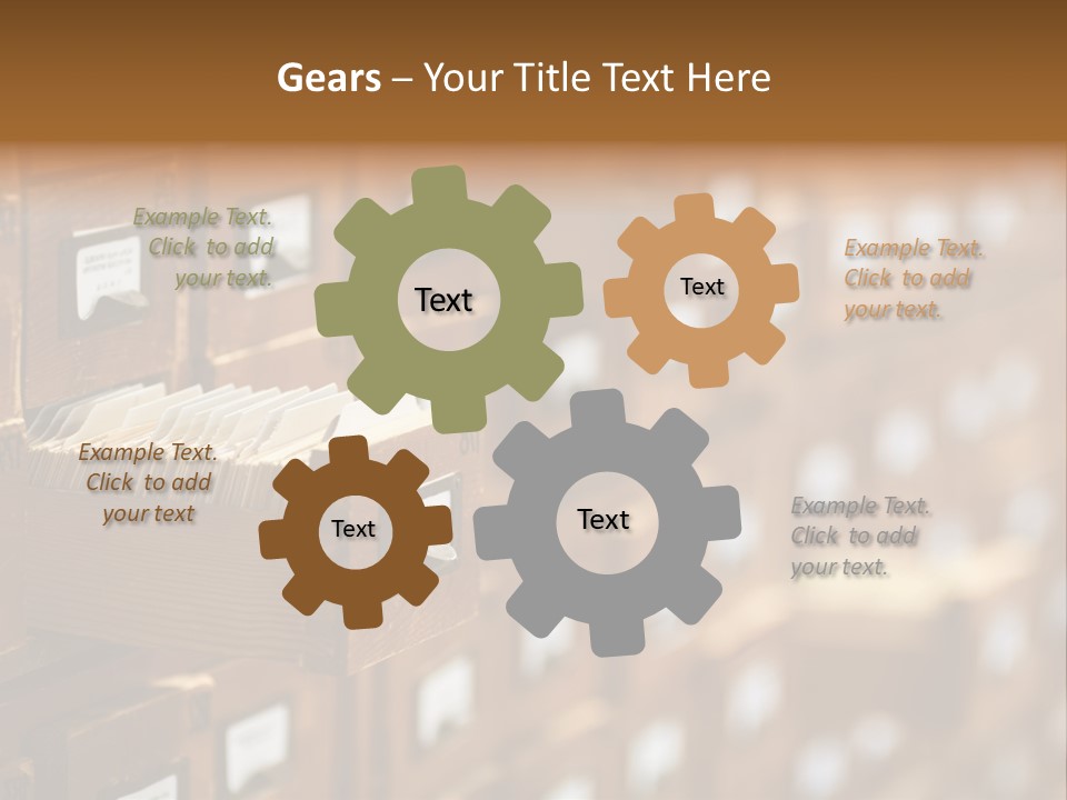 Archive Cells PowerPoint Template