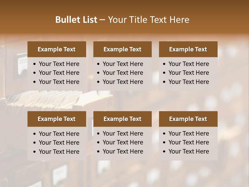 Archive Cells PowerPoint Template
