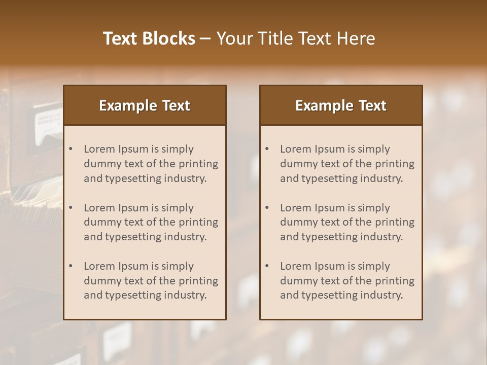 Archive Cells PowerPoint Template
