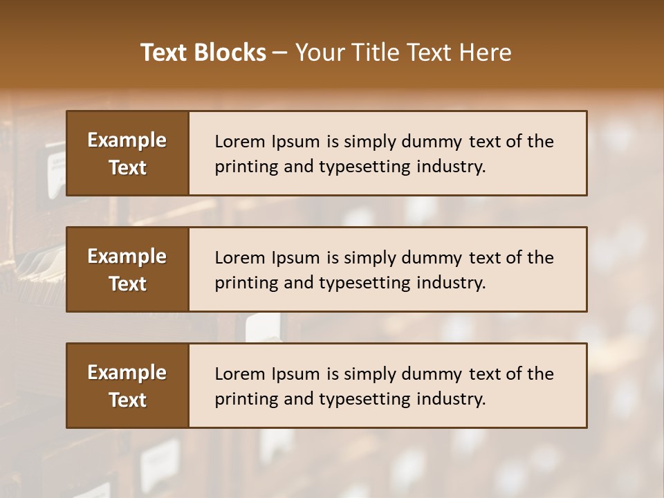 Archive Cells PowerPoint Template