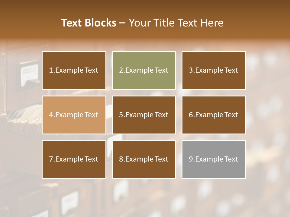 Archive Cells PowerPoint Template