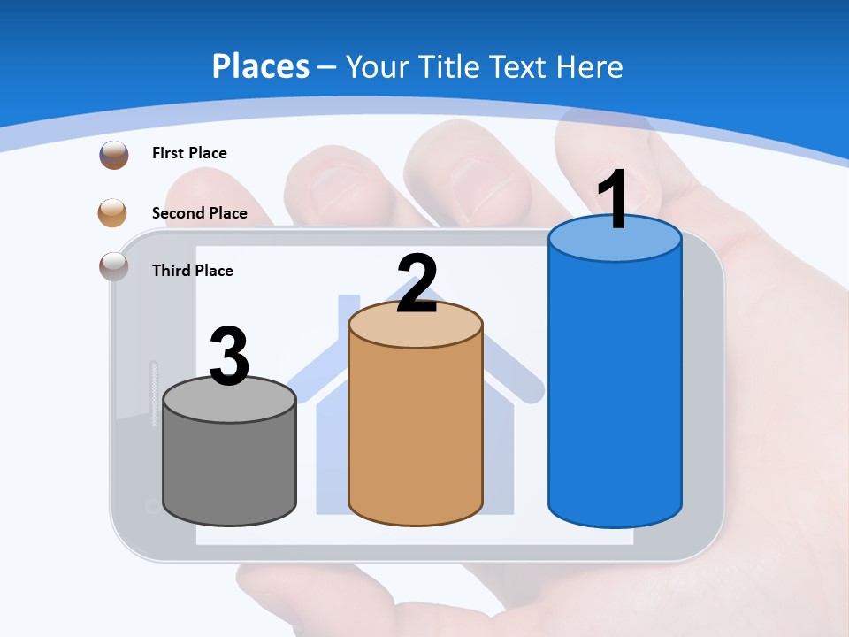 Smart Home In A Smartphone PowerPoint Template