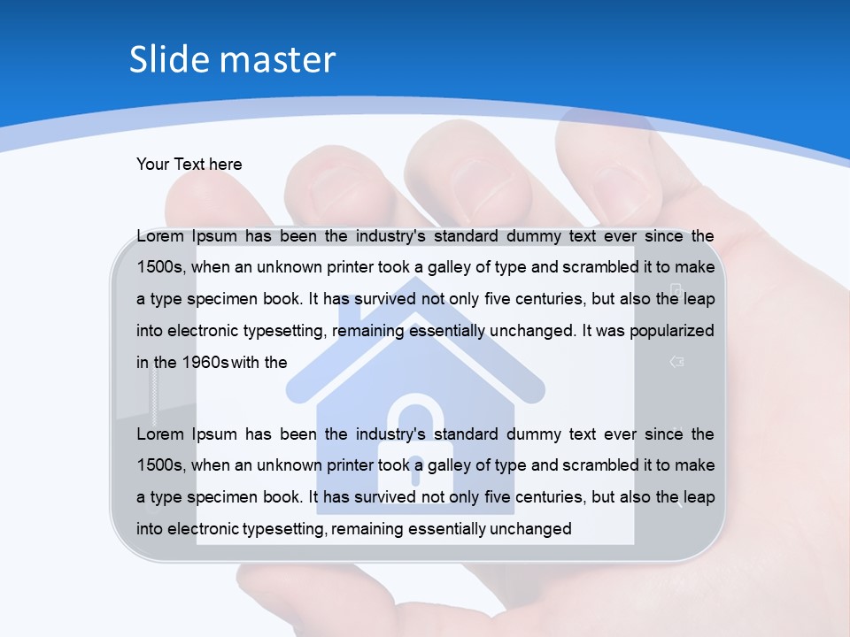 Smart Home In A Smartphone PowerPoint Template