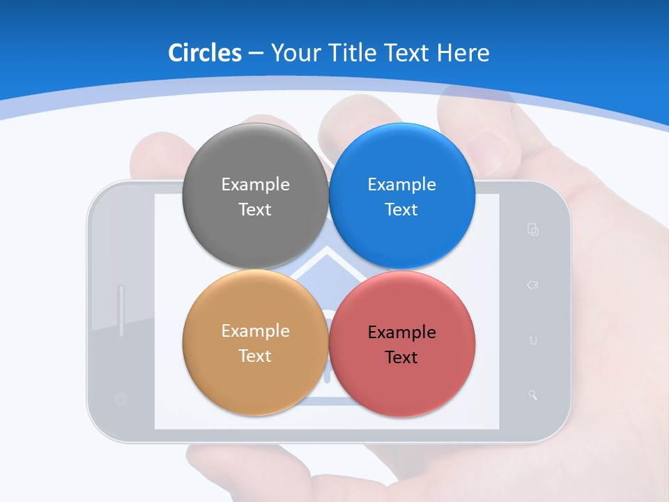 Smart Home In A Smartphone PowerPoint Template