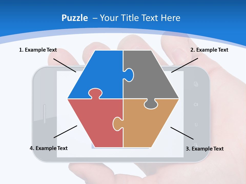 Smart Home In A Smartphone PowerPoint Template