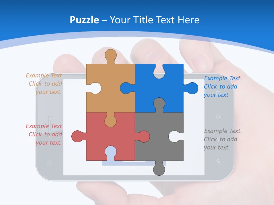 Smart Home In A Smartphone PowerPoint Template