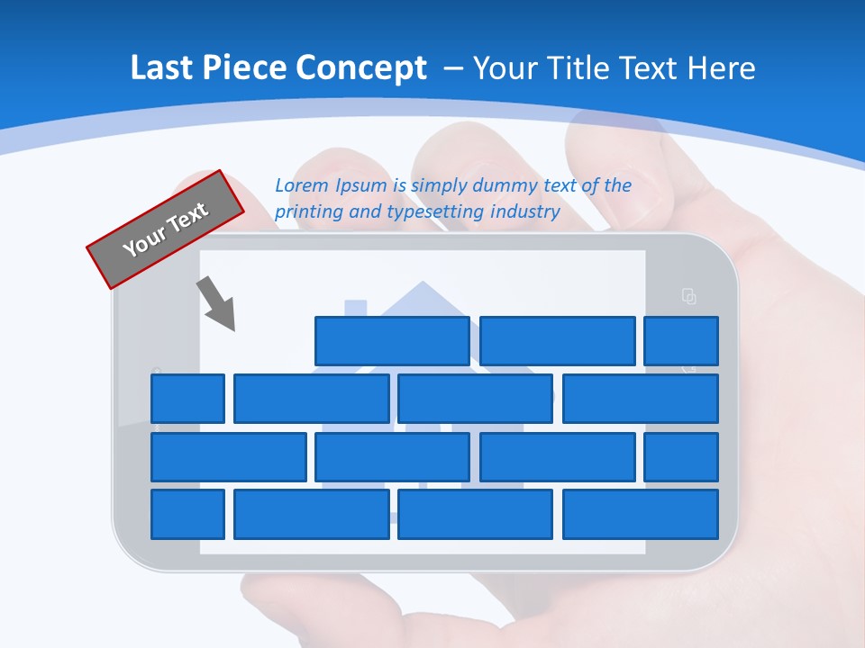 Smart Home In A Smartphone PowerPoint Template