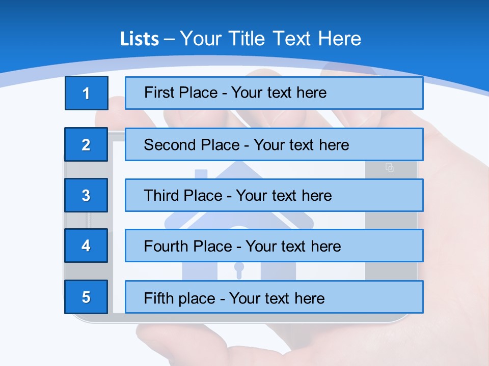 Smart Home In A Smartphone PowerPoint Template
