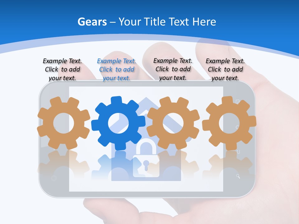 Smart Home In A Smartphone PowerPoint Template