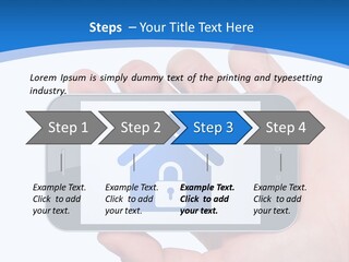 Smart Home In A Smartphone PowerPoint Template