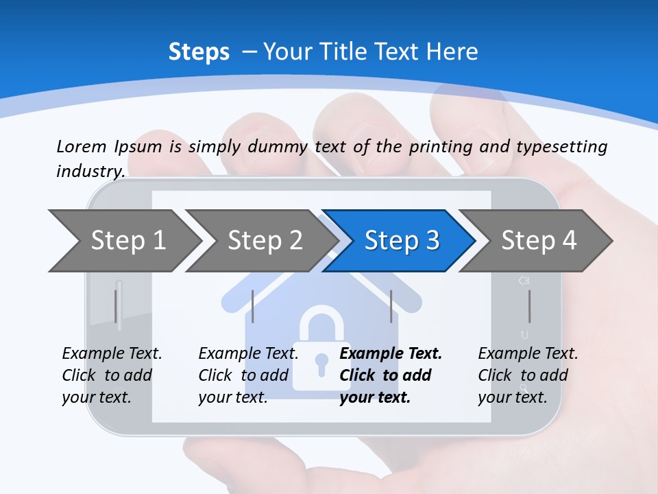 Smart Home In A Smartphone PowerPoint Template