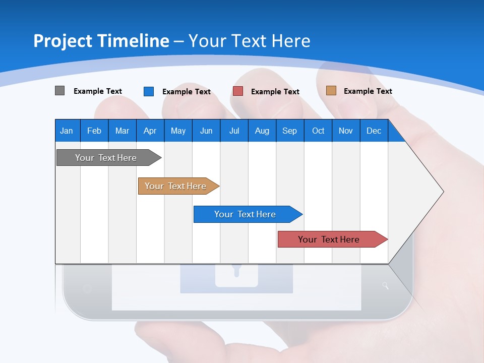 Smart Home In A Smartphone PowerPoint Template