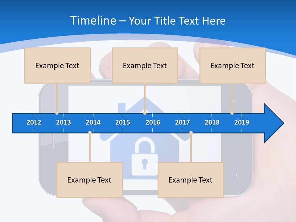 Smart Home In A Smartphone PowerPoint Template