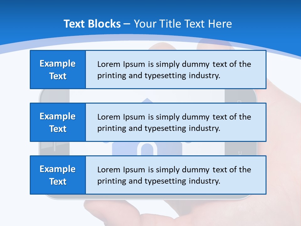 Smart Home In A Smartphone PowerPoint Template