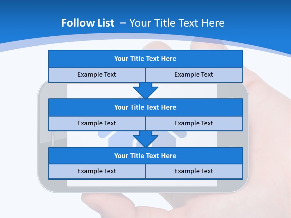 Smart Home In A Smartphone PowerPoint Template