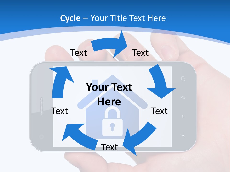 Smart Home In A Smartphone PowerPoint Template