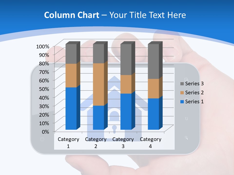 Smart Home In A Smartphone PowerPoint Template