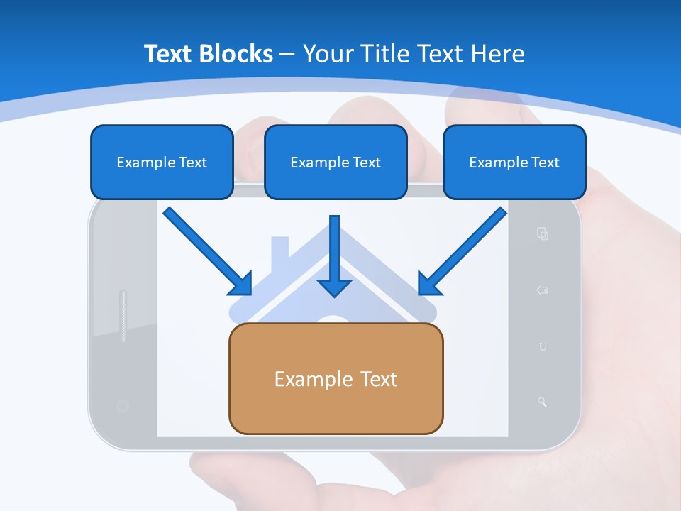 Smart Home In A Smartphone PowerPoint Template