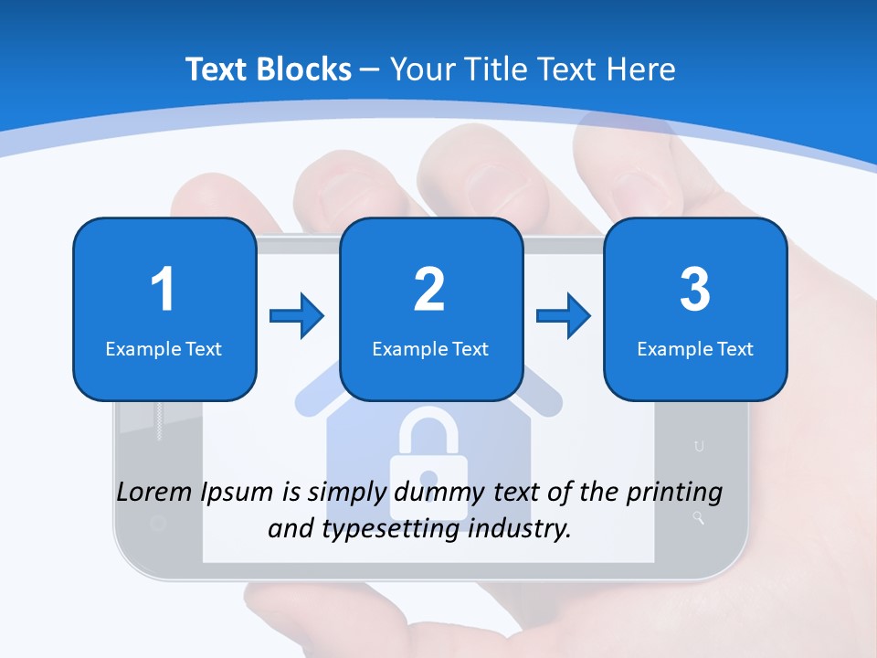 Smart Home In A Smartphone PowerPoint Template