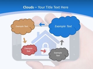 Smart Home In A Smartphone PowerPoint Template