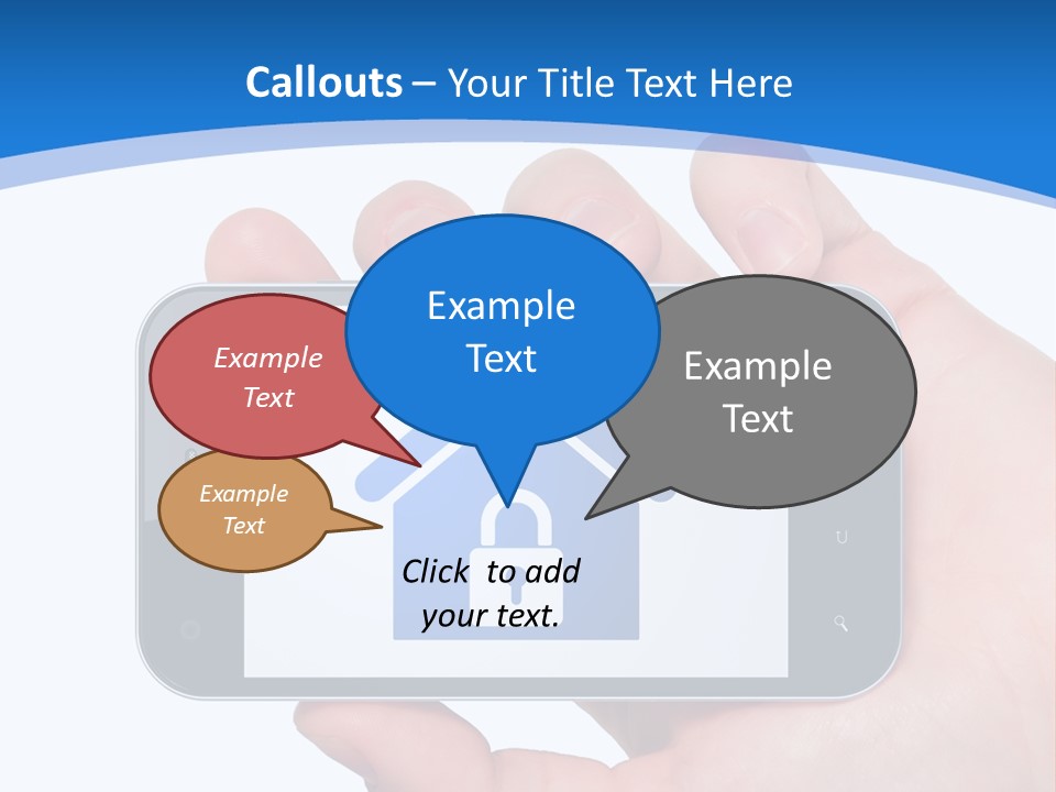 Smart Home In A Smartphone PowerPoint Template