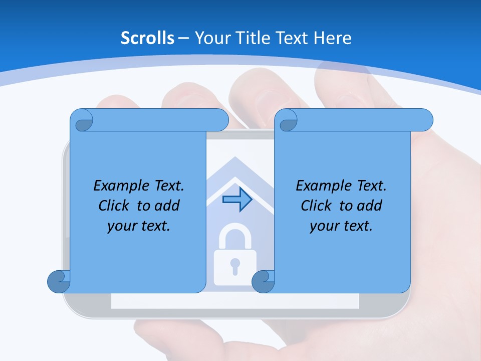Smart Home In A Smartphone PowerPoint Template