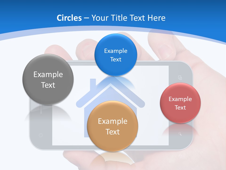 Smart Home In A Smartphone PowerPoint Template