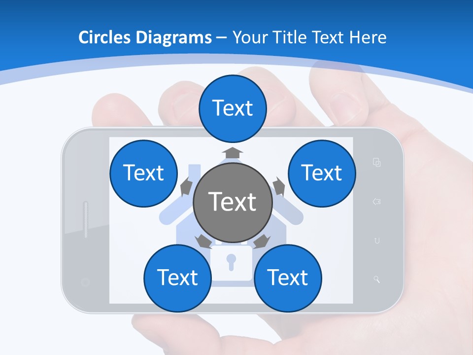 Smart Home In A Smartphone PowerPoint Template