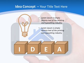 Smart Home In A Smartphone PowerPoint Template