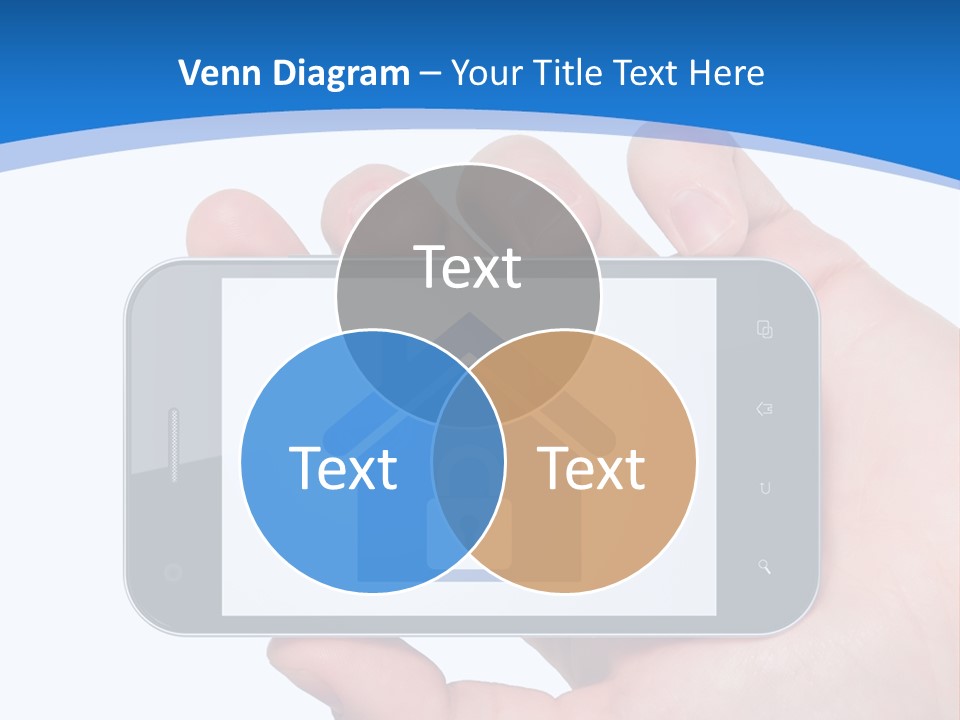 Smart Home In A Smartphone PowerPoint Template