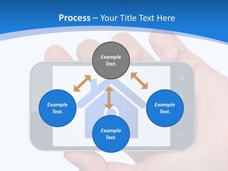 Smart Home In A Smartphone PowerPoint Template
