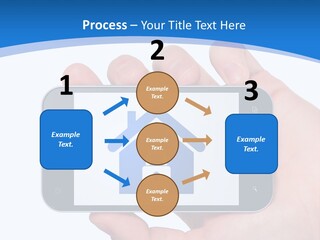 Smart Home In A Smartphone PowerPoint Template