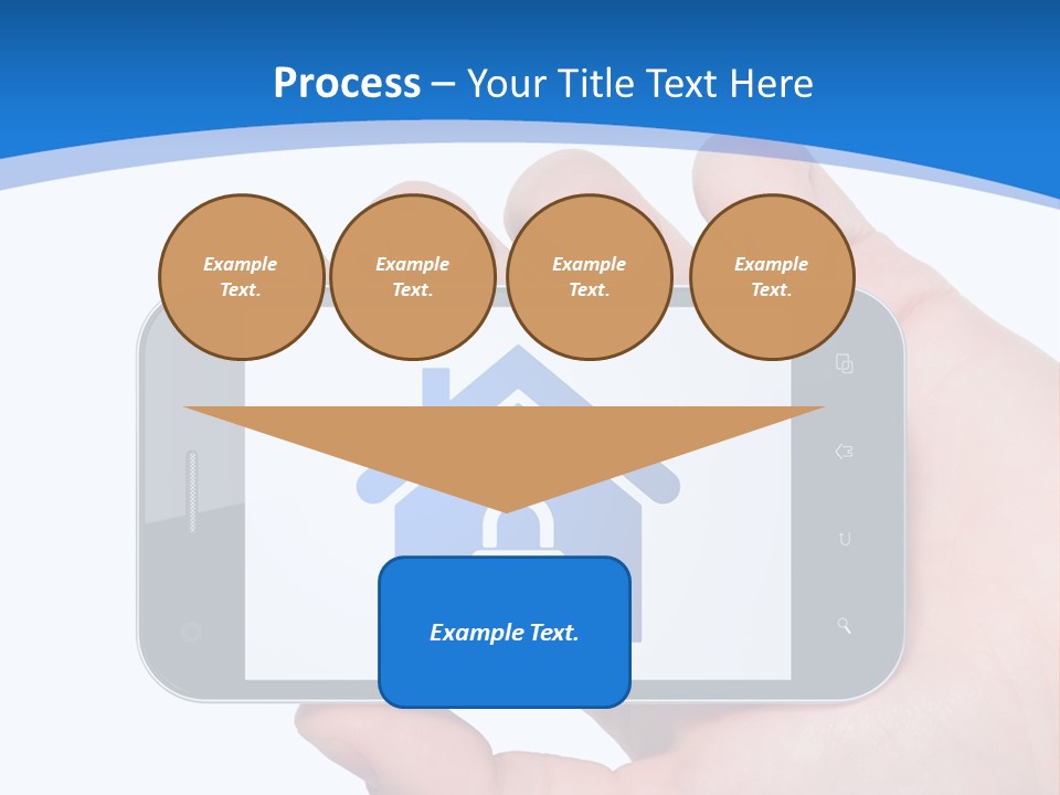 Smart Home In A Smartphone PowerPoint Template