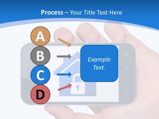Smart Home In A Smartphone PowerPoint Template