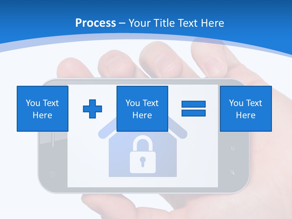 Smart Home In A Smartphone PowerPoint Template