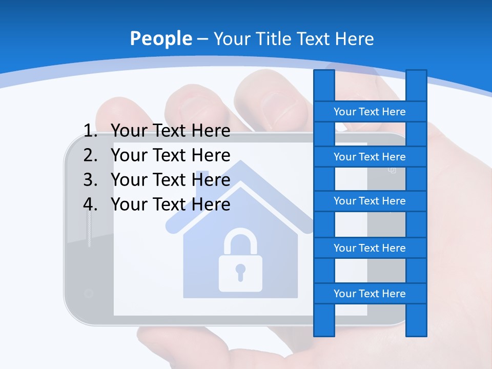 Smart Home In A Smartphone PowerPoint Template