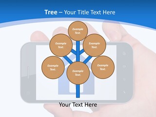 Smart Home In A Smartphone PowerPoint Template