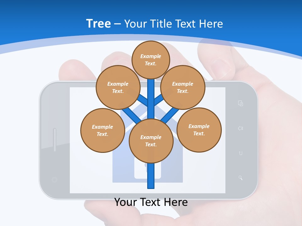 Smart Home In A Smartphone PowerPoint Template