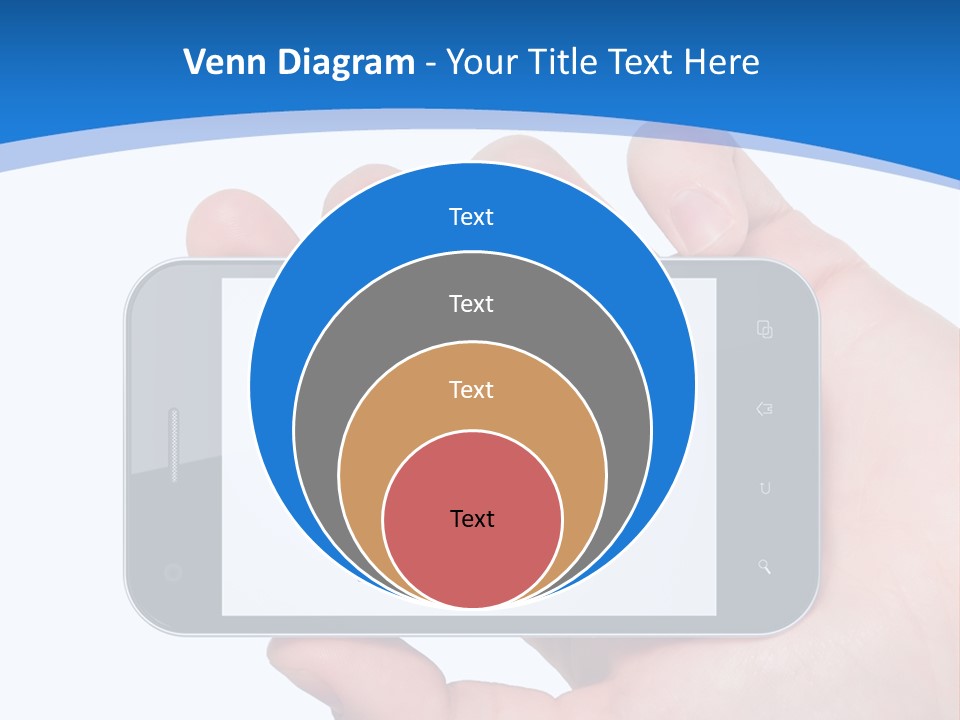 Smart Home In A Smartphone PowerPoint Template