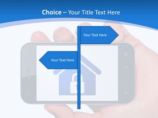 Smart Home In A Smartphone PowerPoint Template