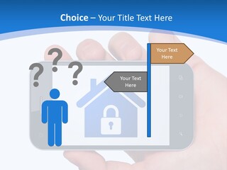 Smart Home In A Smartphone PowerPoint Template