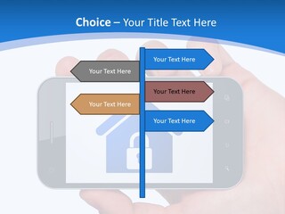 Smart Home In A Smartphone PowerPoint Template
