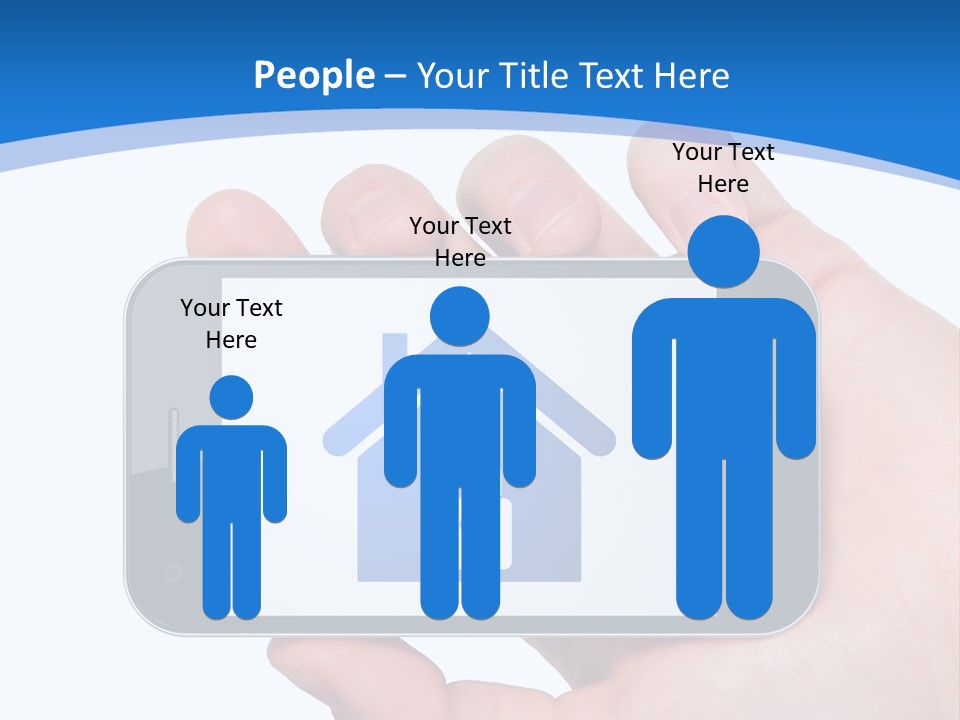 Smart Home In A Smartphone PowerPoint Template