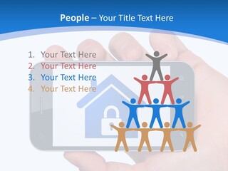 Smart Home In A Smartphone PowerPoint Template